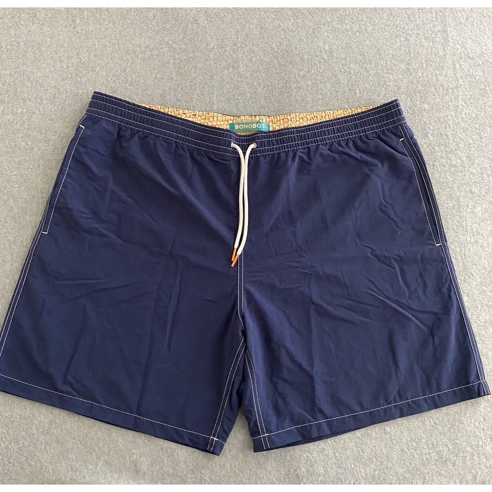 Bonobos Swim Trunks Mens XXL Blue Liner Swimsuit Shorts‎ Preppy Bathing Suit